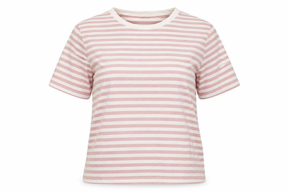 WEAR LONDON Women’s Pink Striped Ringer T-Shirt XL