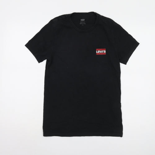 Levi's Men's Black Crew Neck Logo T-Shirt Size S