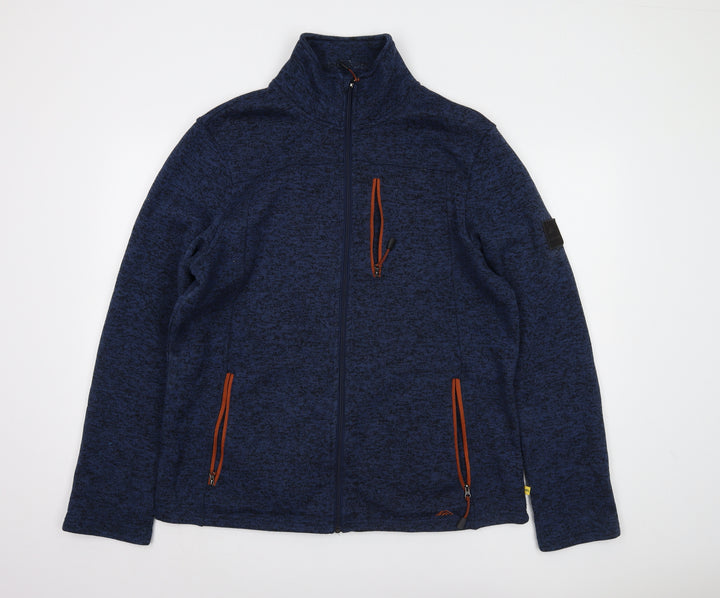 Möberg Men's XL Blue Basic Jacket with Full Zip Pockets