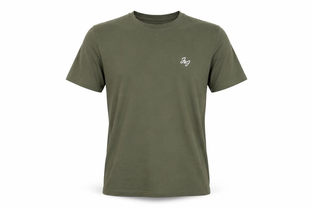 Jack & Jones Men's Green T-Shirt L, Crew Neck