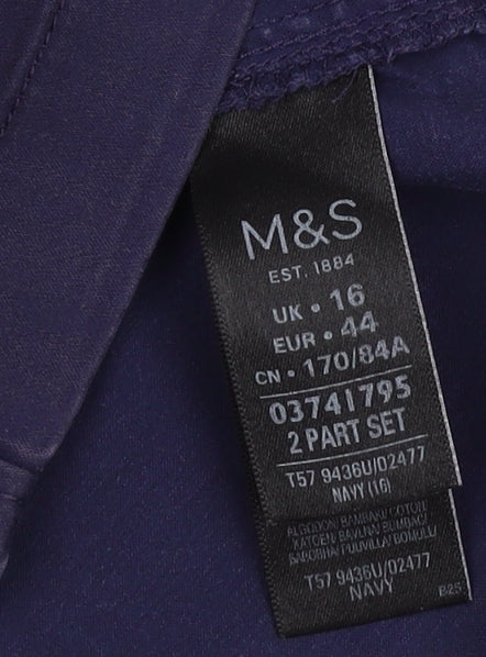 Marks and Spencer Women's Navy Pencil Skirt Size 16