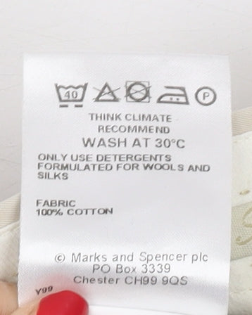 Marks and Spencer Men's Beige Trousers Size 36