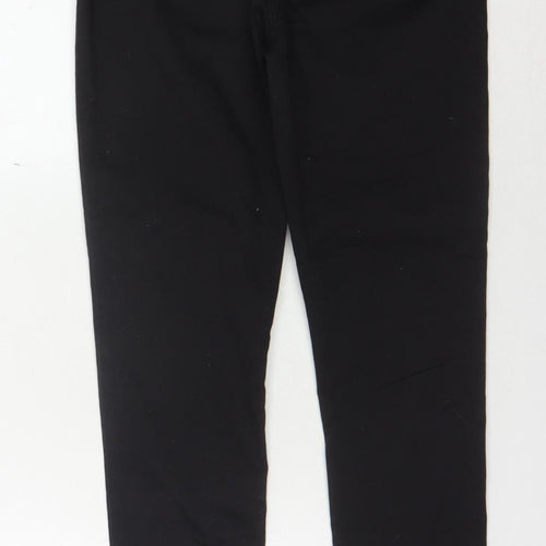 Peacocks Women's Black Skinny Jeans Size 12 with Button Closure