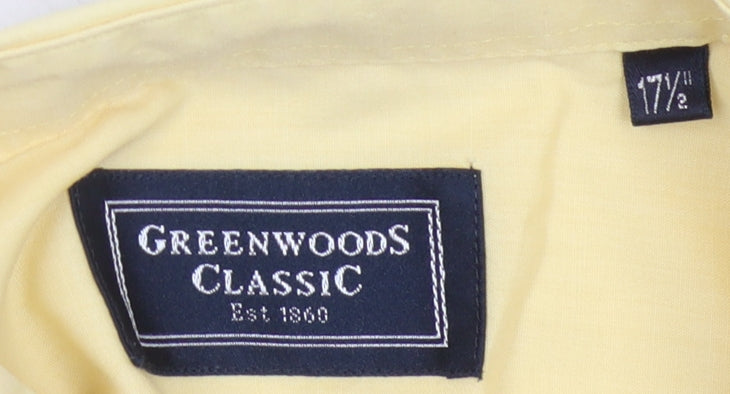 Greenwoods Classic Men’s Yellow Long Sleeve Shirt
