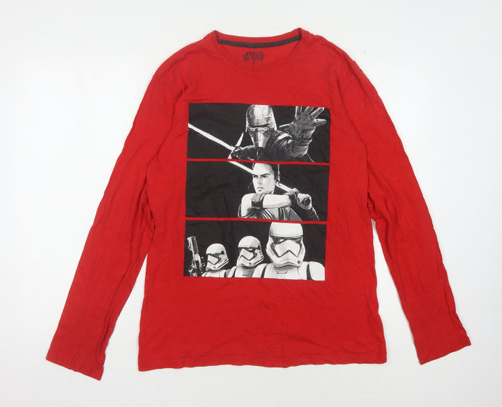 Star Wars Men's Red XS Long Sleeve T-Shirt