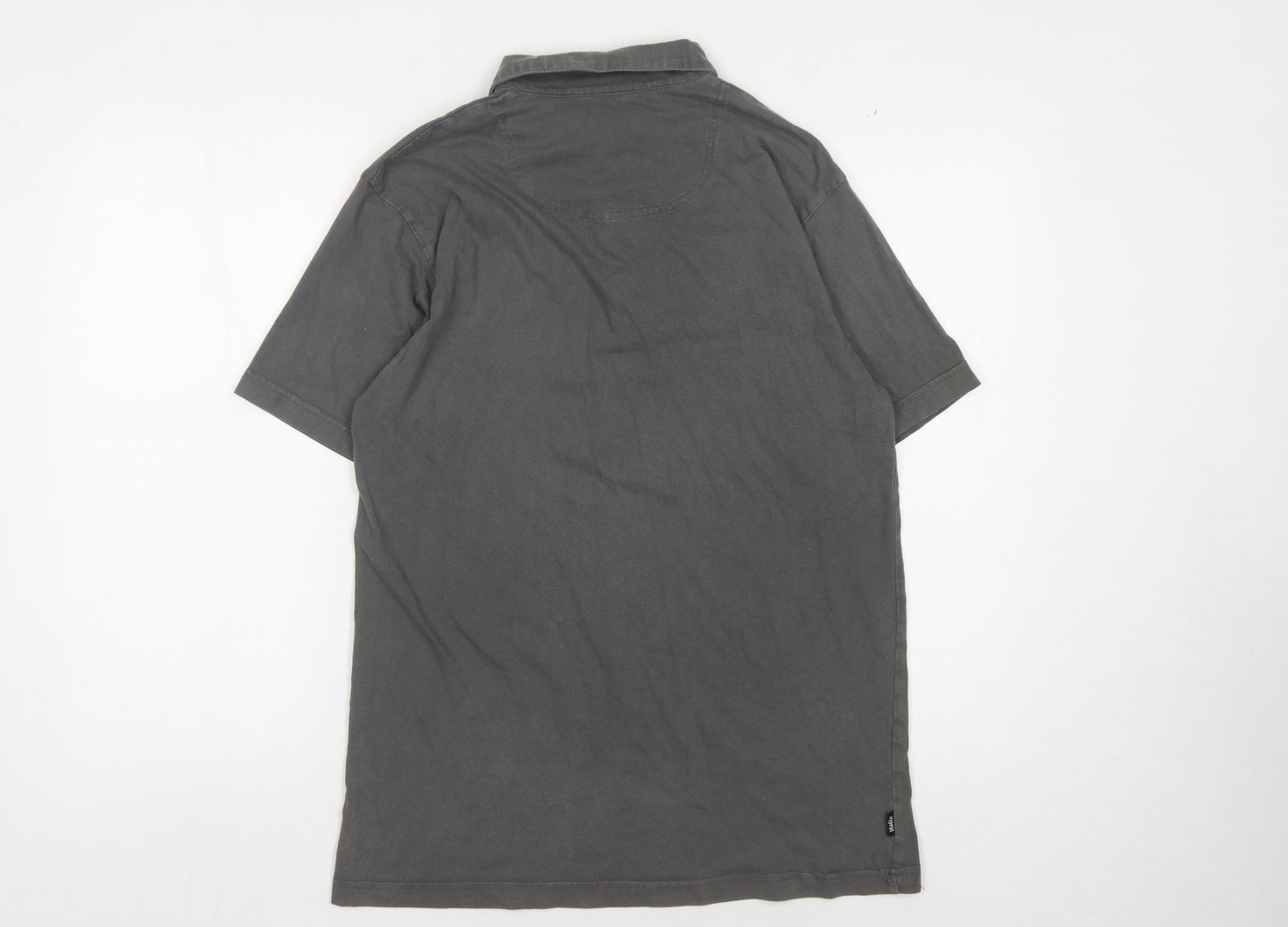 Matix Unisex Grey Cotton Polo Shirt | L | Casual Classic