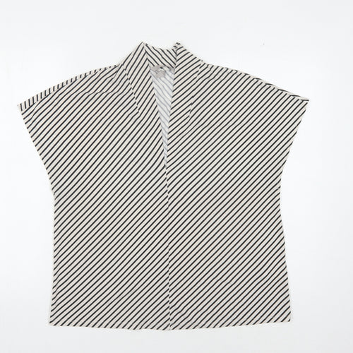 H&M Women's Striped Kimono Blouse, Size M - Casual Style