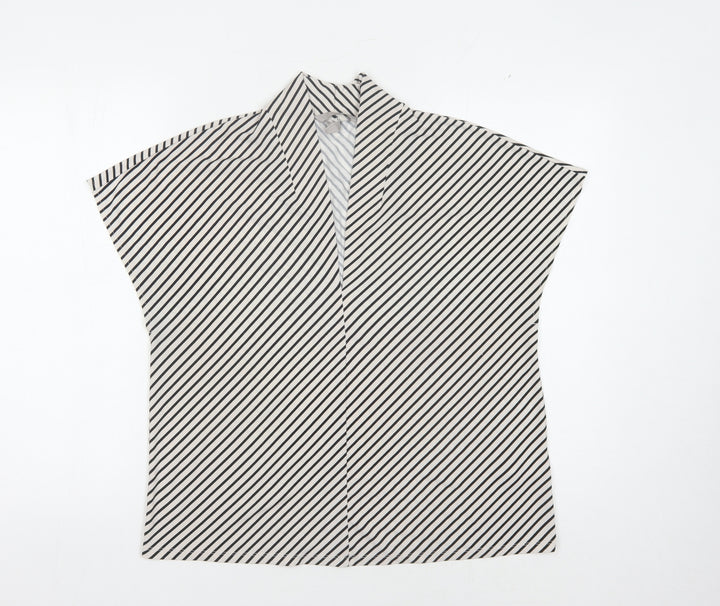 H&M Women's Striped Kimono Blouse, Size M - Casual Style