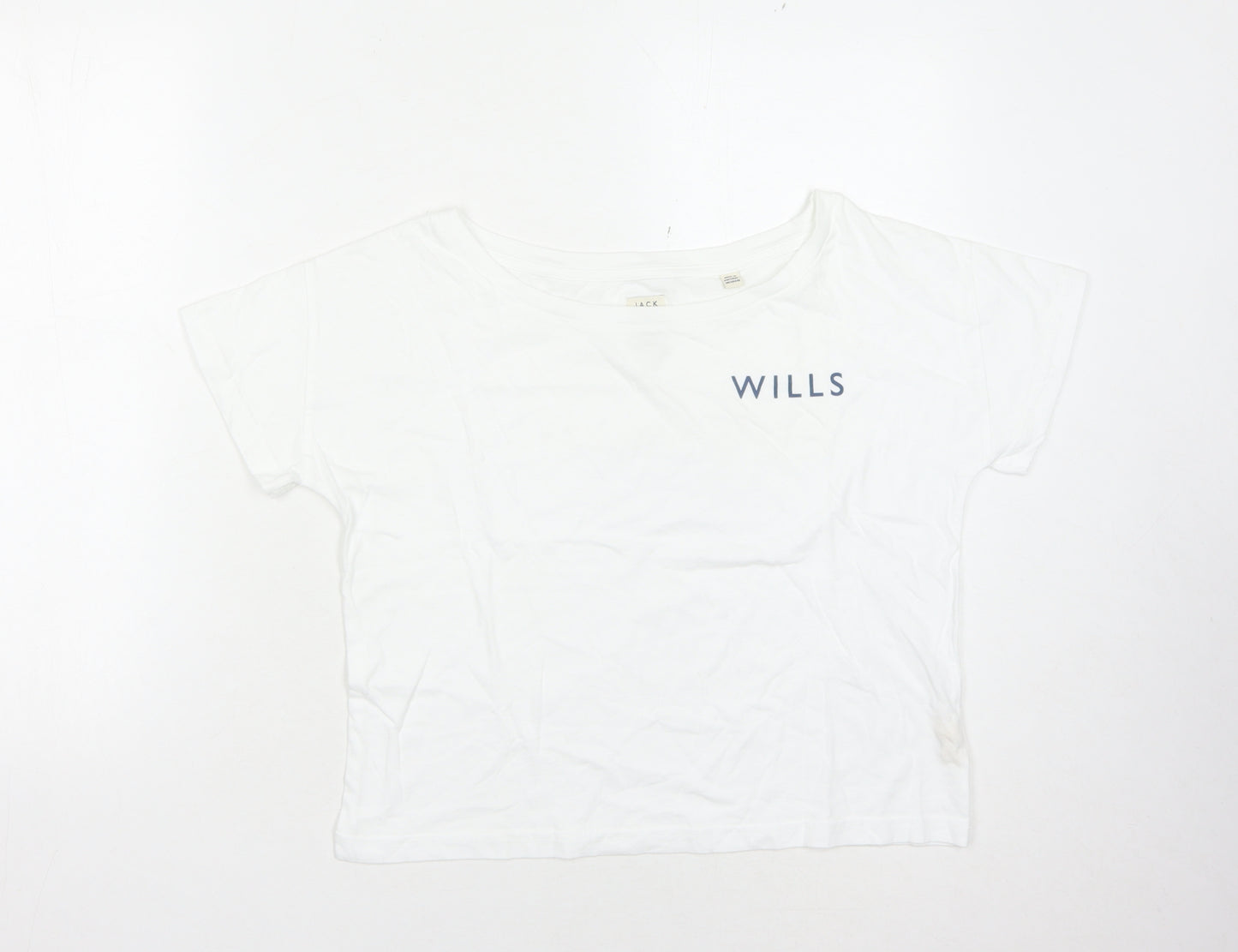 Jack Wills Women's White Basic T-Shirt Size 6