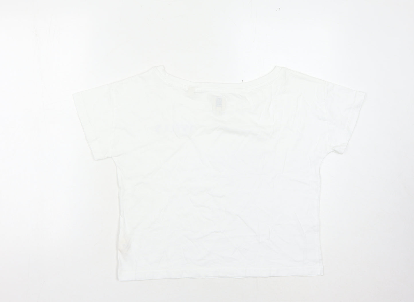 Jack Wills Women's White Basic T-Shirt Size 6