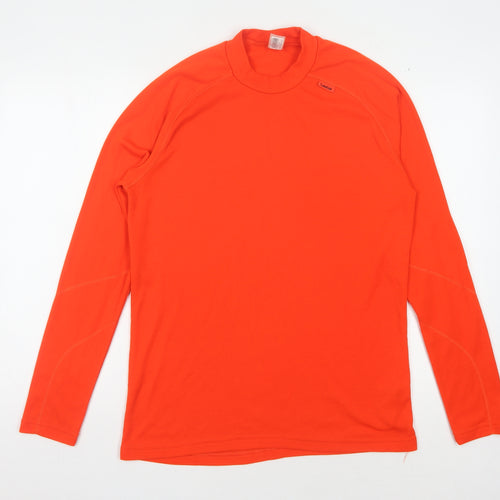Decathlon Unisex Orange Long Sleeve Activewear Top