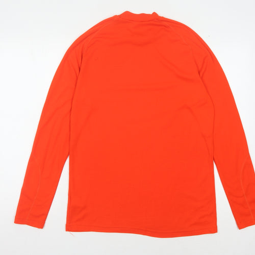 Decathlon Unisex Orange Long Sleeve Activewear Top