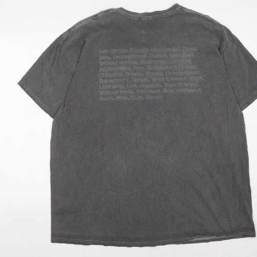 Nothing Is Sacred Men's Grey Crew Neck T-Shirt L