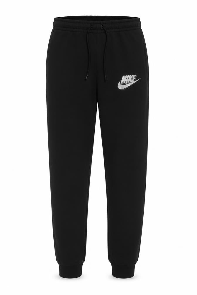 Front view of Nike unisex black xs jogger trousers