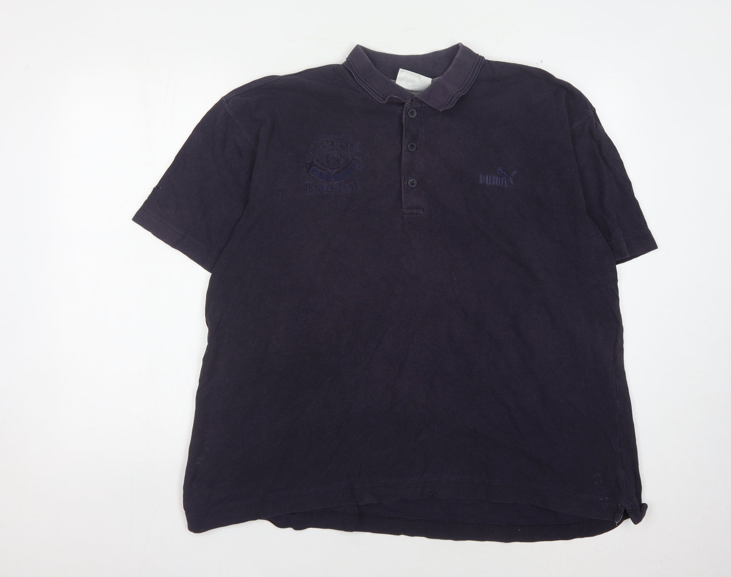 Puma Men's Black Polo Shirt L Short Sleeve
