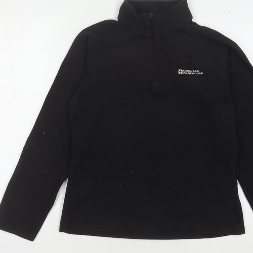 Mountain Warehouse Women's Black Fleece Pullover, Size 8