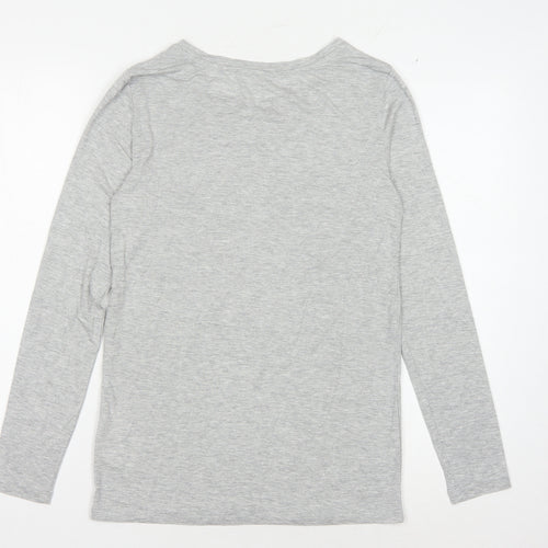 Gap Women's Grey XS Long Sleeve T-Shirt Regular Fit