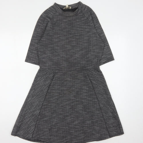 Apricot Women's Grey Striped Dress Size 12
