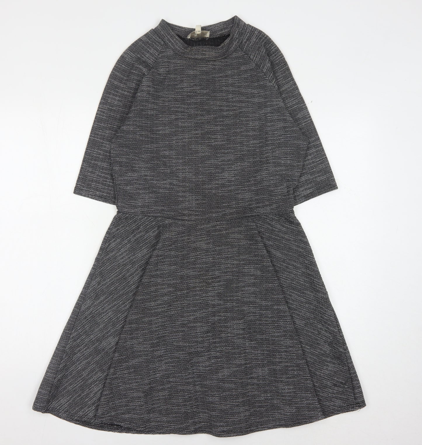 Apricot Women's Grey Striped Dress Size 12
