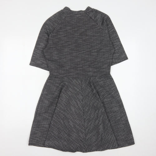 Apricot Women's Grey Striped Dress Size 12