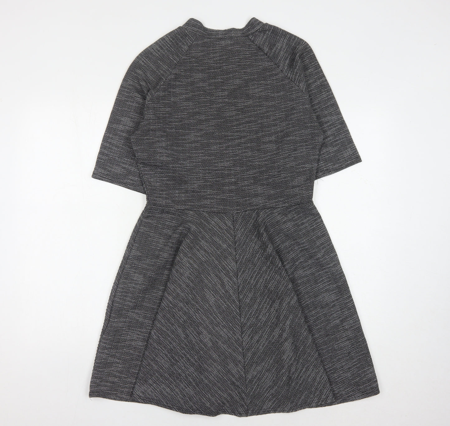 Apricot Women's Grey Striped Dress Size 12