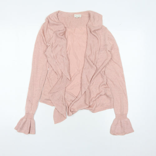 Phase Eight Women's Pink Open Front Cardigan XS Linen Blend