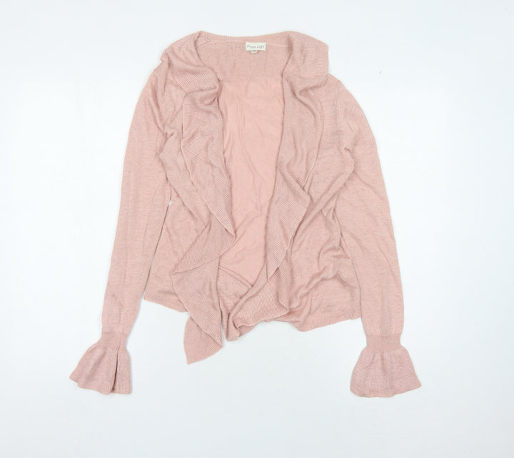 Phase Eight Women's Pink Open Front Cardigan XS Linen Blend