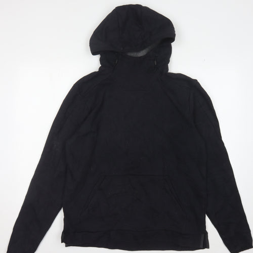 Champion Men's Black Pullover Hoodie, M - Cotton Blend