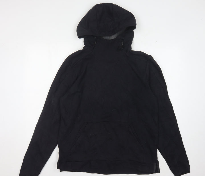 Champion Men's Black Pullover Hoodie, M - Cotton Blend