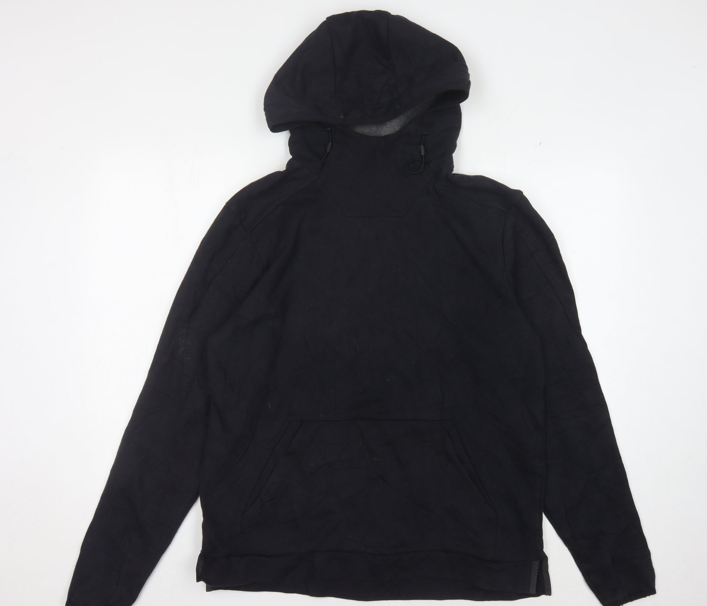 Champion Men's Black Pullover Hoodie, M - Cotton Blend