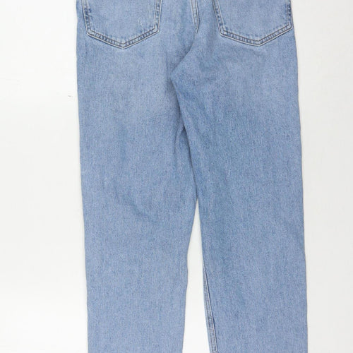 Girls 915 Light Blue Relaxed Jeans, Age 14, Rip Detail