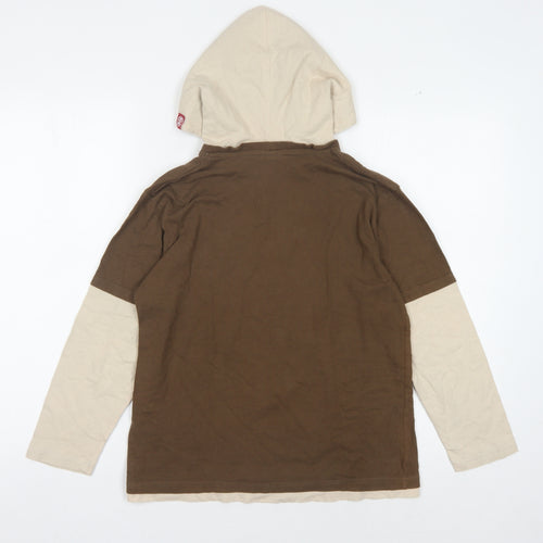 Saltrock Boys Brown Pullover Hoodie
