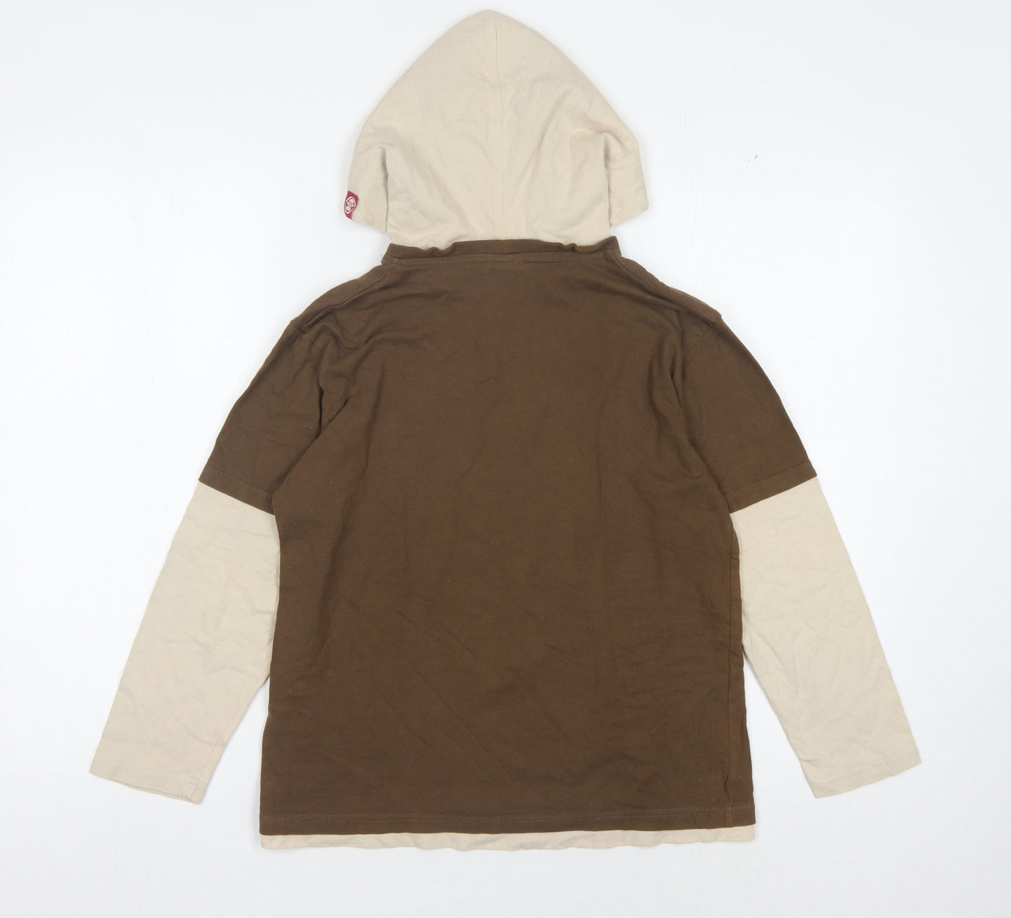 Saltrock Boys Brown Pullover Hoodie