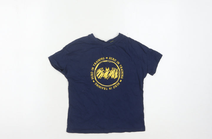 Batman Boys Blue T-Shirt 4-5 Years Superhero Graphic