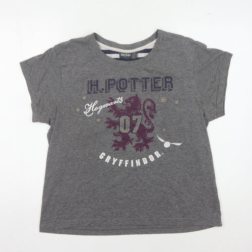 Harry Potter Grey Gryffindor T-Shirt Unisex L