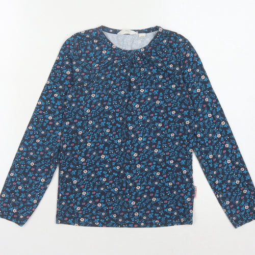 Trespass Girls' Floral Long Sleeve Top - Blue, 7-8 Years