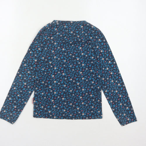 Trespass Girls' Floral Long Sleeve Top - Blue, 7-8 Years