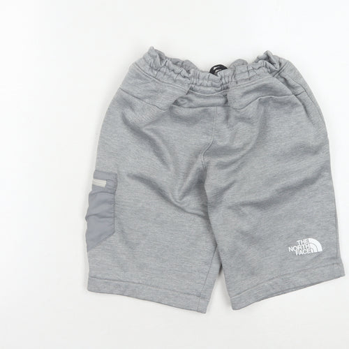 The North Face Boys Grey Sweat Shorts L - Casual Style