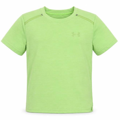 Under Armour Boys Green T-Shirt, 6-7 Years, Athletic Fit