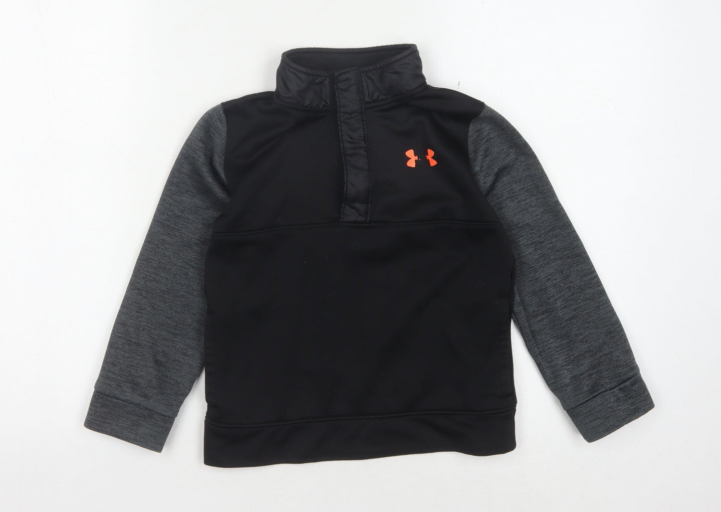 Under Armour Boys Black Lightweight Pullover Sweatshirt 6-7 Years