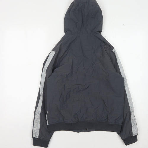 Lyle & Scott Boys Grey Bomber Jacket, 12-13 Years, Hooded, Zip