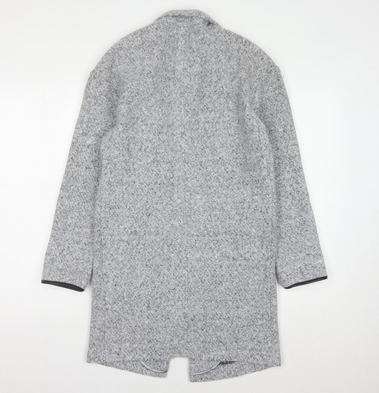 Marks and Spencer Women's Grey Collared Knit Jumper Size 6