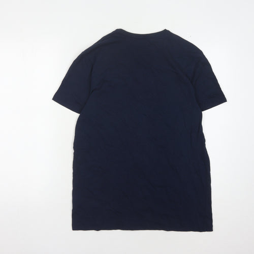 Coca-Cola Men's Blue Christmas T-Shirt M