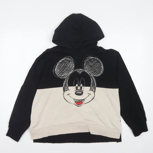 Disney at George Girls Black Beige Pullover Hoodie 11-12 Years