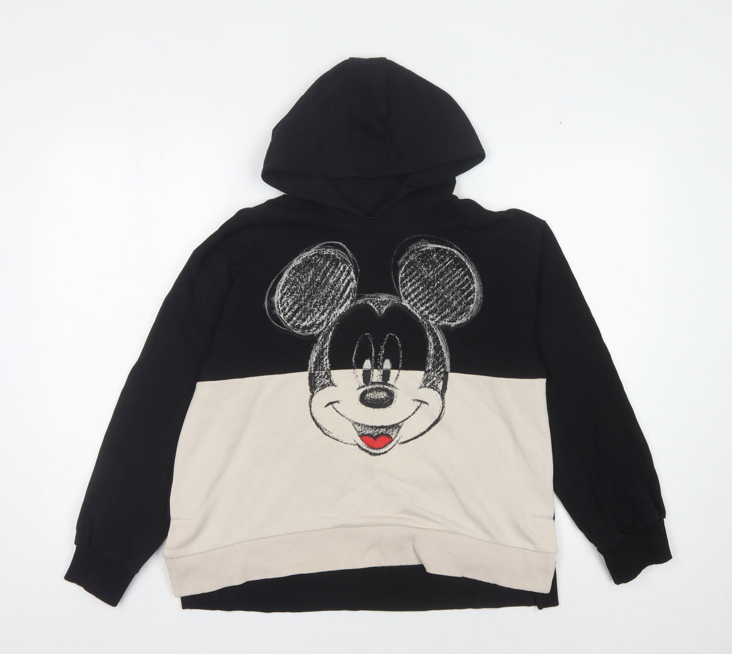 Disney at George Girls Black Beige Pullover Hoodie 11-12 Years