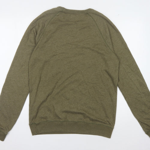 Jack Wills Men's Green Medium Pullover Sweatshirt