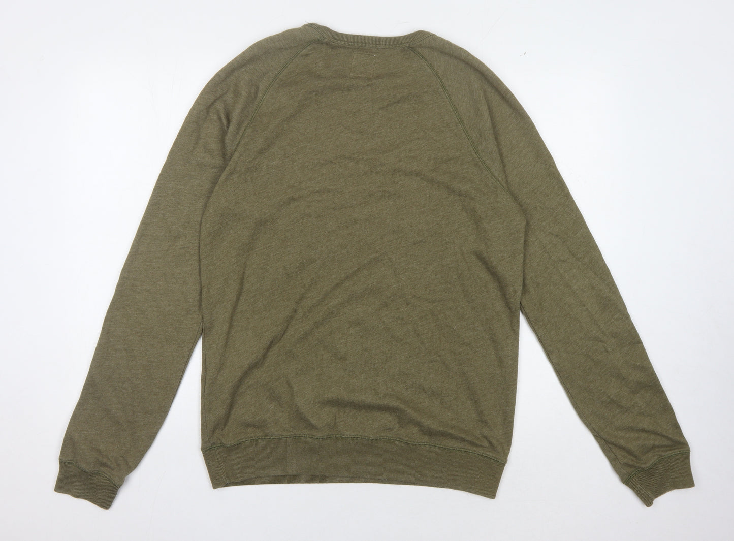 Jack Wills Men's Green Medium Pullover Sweatshirt