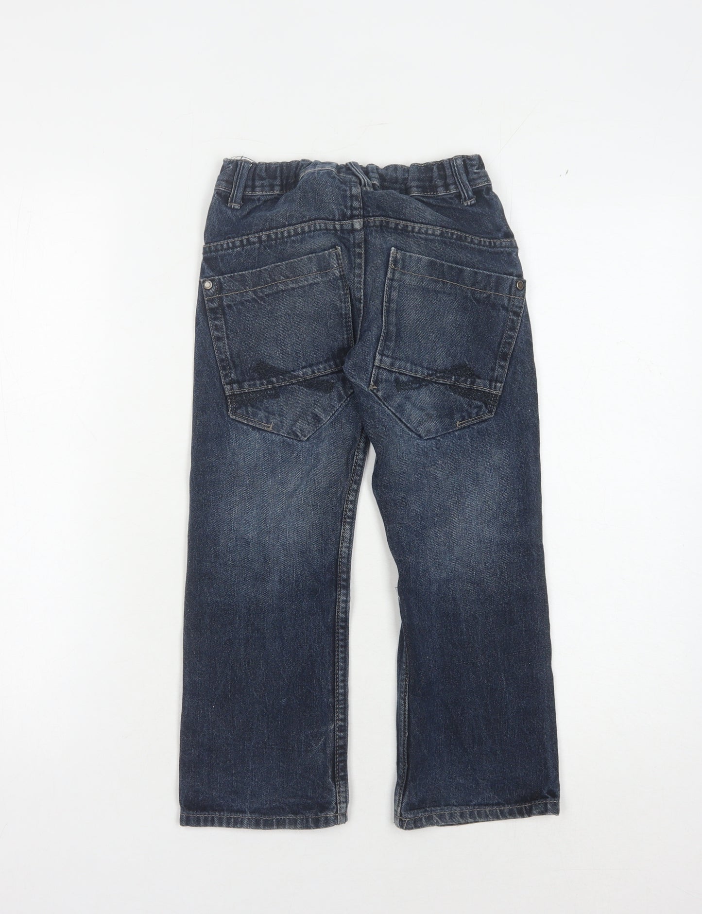 Next Boys Blue Straight Jeans Size 6 Years