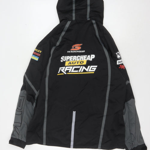 BLK Men's Black Racing Jacket M Waterproof Hooded