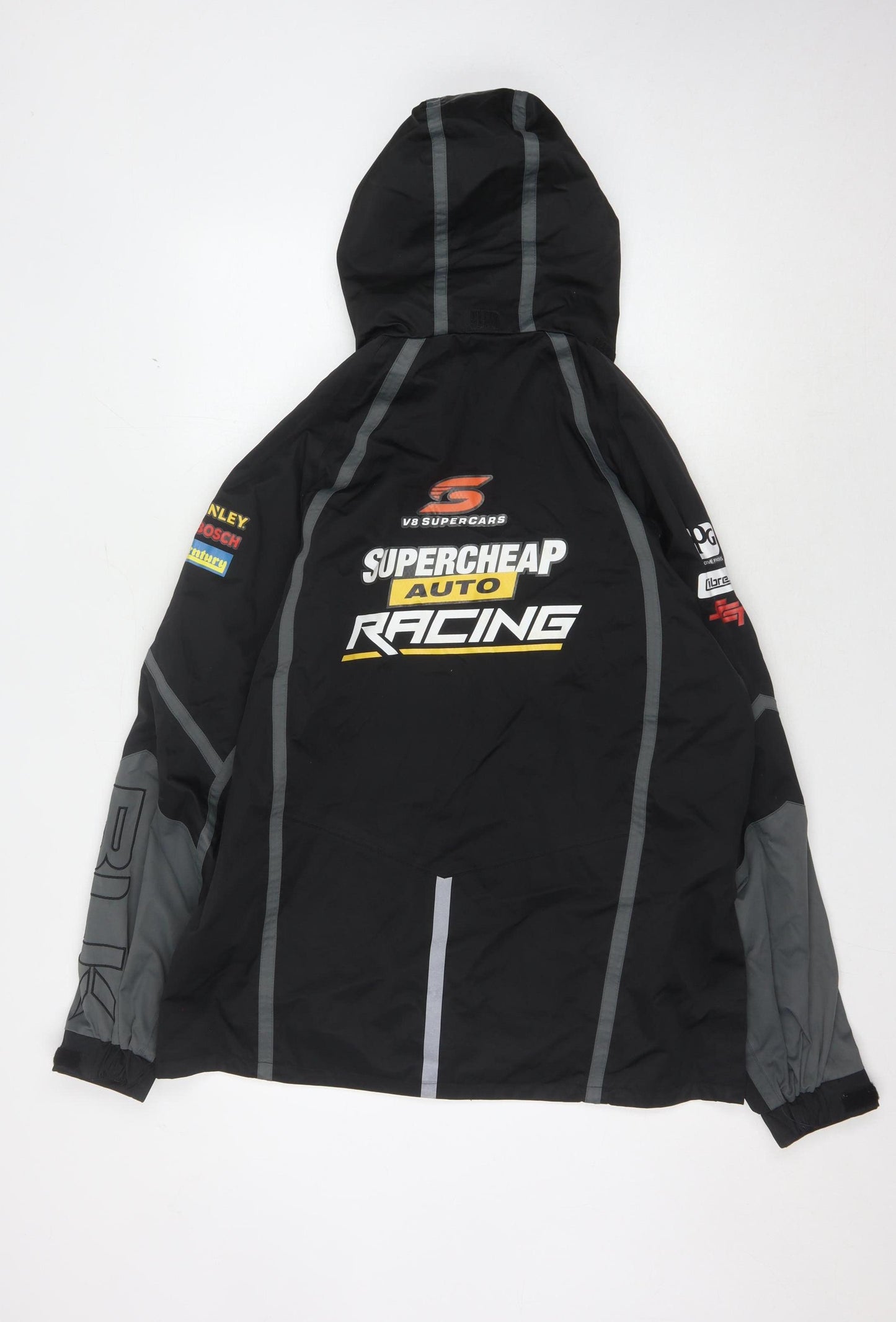 BLK Men's Black Racing Jacket M Waterproof Hooded